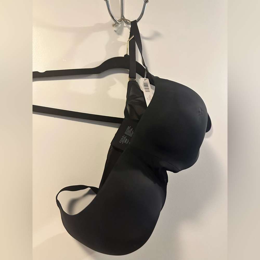 Soma Black Lightly lined scoop balconette bra 38DD